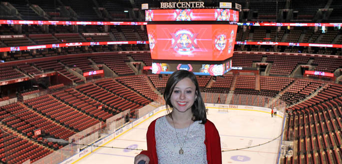 Pictured is alumna Adelyn Biedenbach. Submitted photo