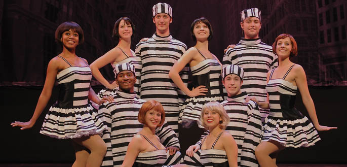 Point Park University Conservatory Theatre Company students as ensemble members in