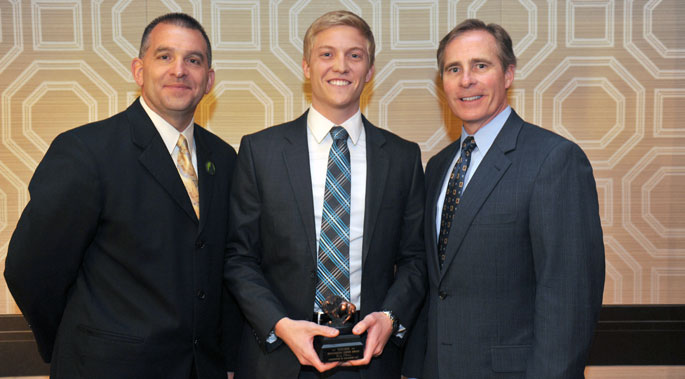 Cory Stoken received Point Park's Outstanding Graduating Senior Award from the Conservatory of Performing Arts.