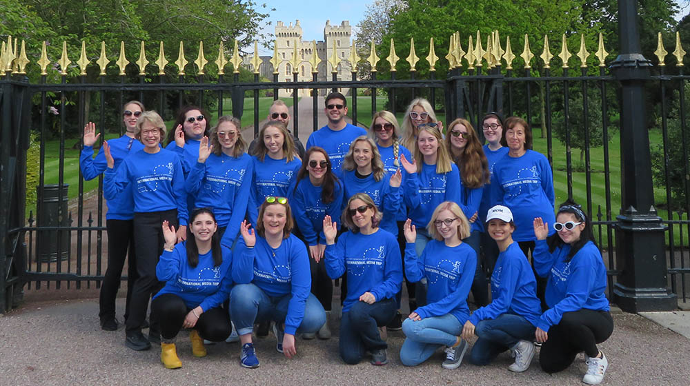 Pictured are Point Park University students in the United Kingdom. Photo | Jan Getz