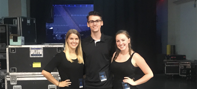 Pictured left to right at the Shawn Mendes concert are SAEM students Julie Bower, Jaron Andrechak and Samantha Exler. | Photo submitted by Jaron Andrechak