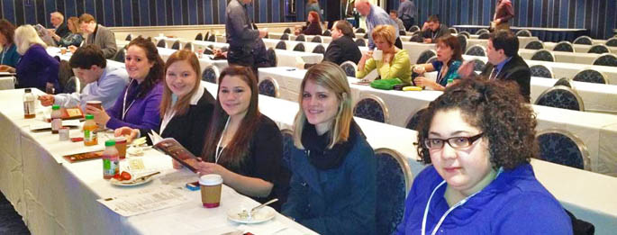 Pictured are SAEM students at the 20th Annual Performing Arts Managers Conference.