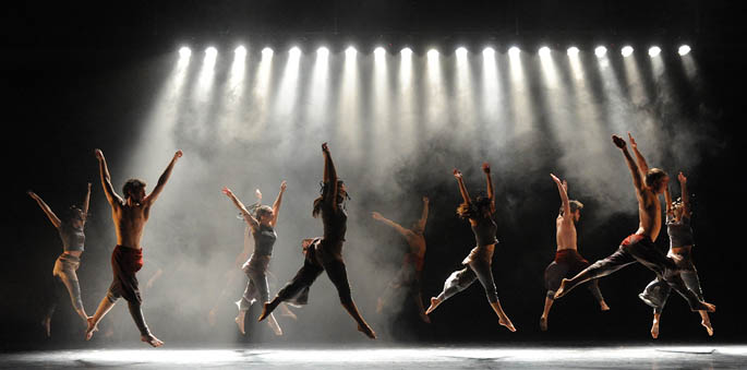 Students perform a work during the Conservatory Dance Company's annual signature concert in February 2011 at the Byham Theater.