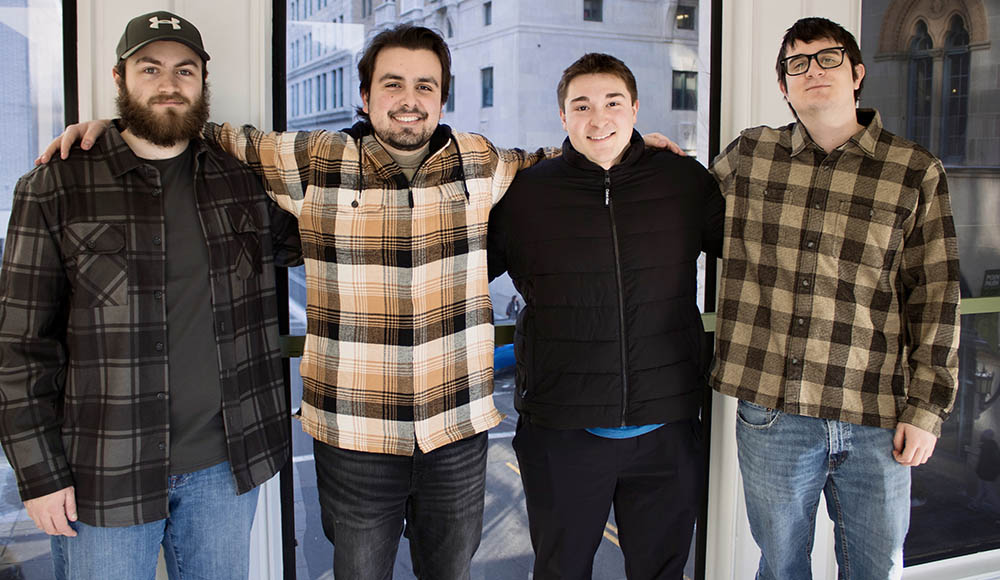 (L-R) Nathan Cardillo, Nihad Hebib, Shandon Walsh and Ryan Clarke. 