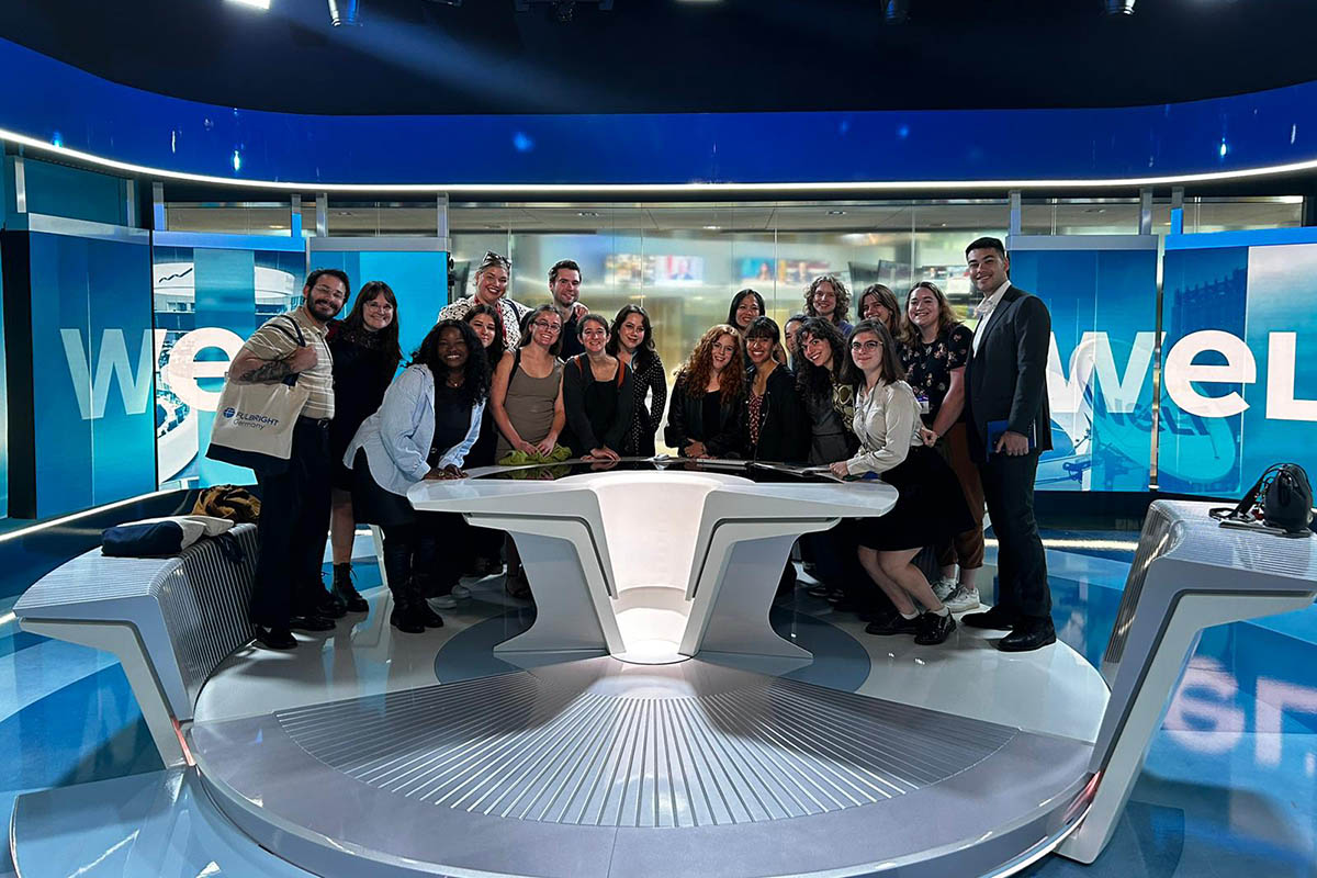 Inside the main studio of WELT, an Axel Springer-owned media outlet.