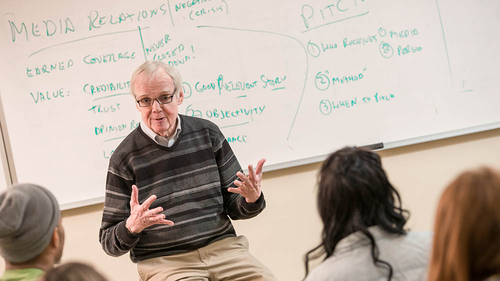 Pictured is Professor Bob O'Gara.