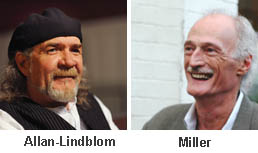 Head shots of Ronald Allan-Lindblom and Robert A. Miller