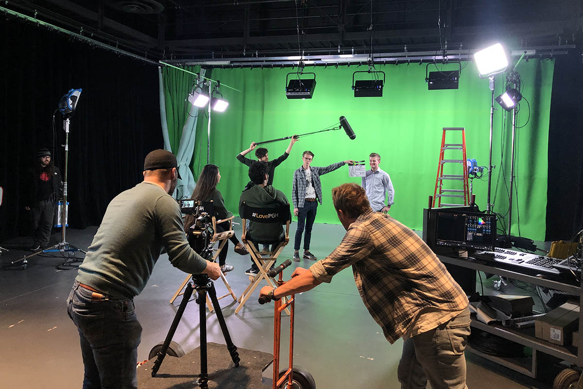 Pictured is the soundstage at Pittsburgh Playhouse.