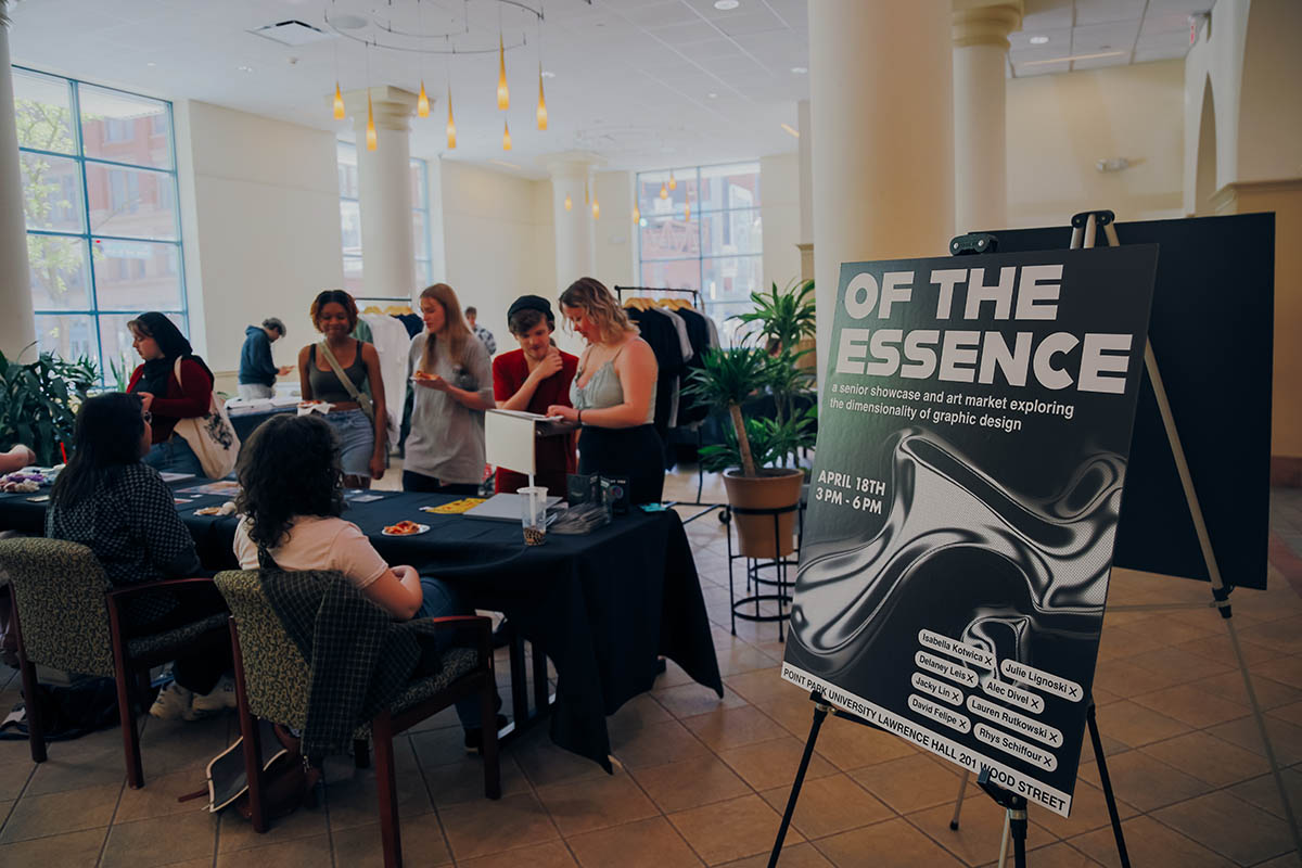 Of the Essence: A senior showcase and art market exploring the dimensionality of graphic design.