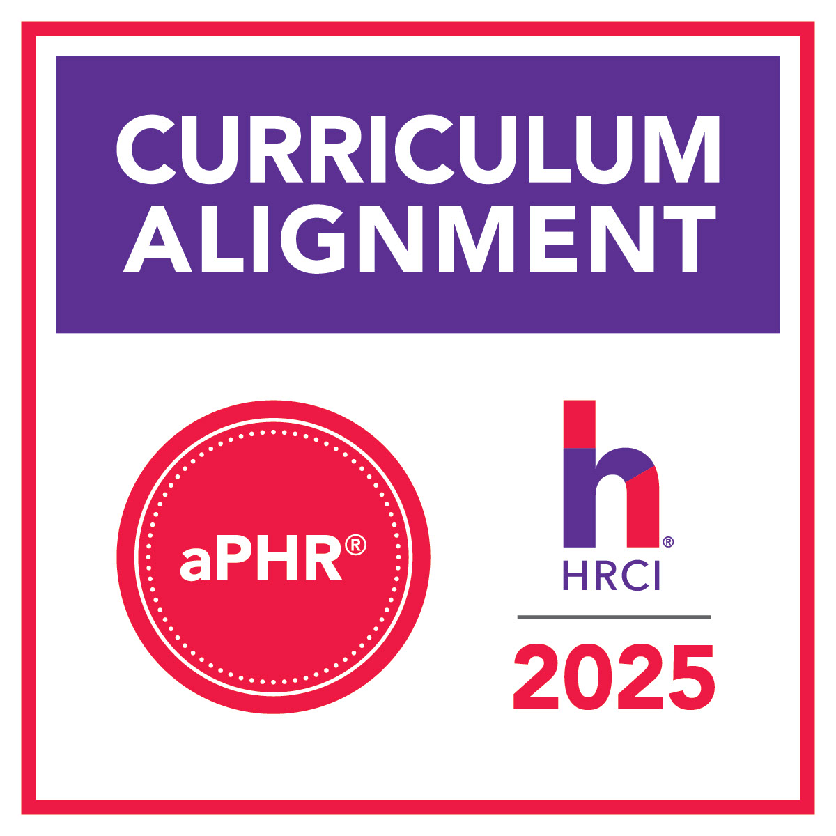 Pictured is the 2024 HRCI apHR logo. Submitted.