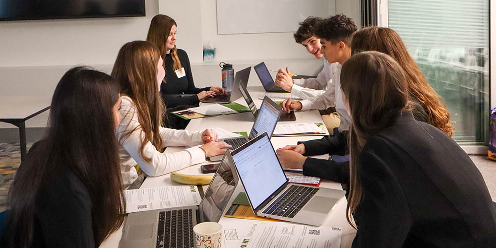 Point Pitch participants with their professional mentor in the CMI. Photo | Chloe Humway