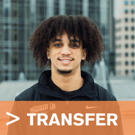 An image of a Point Park student for users to click on to learn more about transferring to Point Park as an undergraduate student.