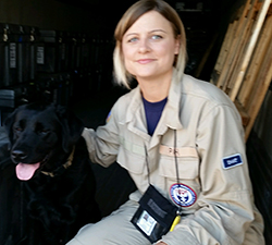 Pictured is public administration alumna Kate Lambert in Dickinson, Texas. | Photo submitted by Lambert