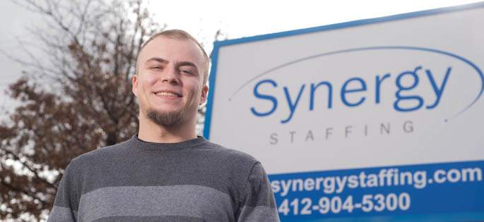 Pictured is Chad Sanders, human resource management alumnus and information technology recruiter for Synergy Staffing. | Photo by Chris Rolinson