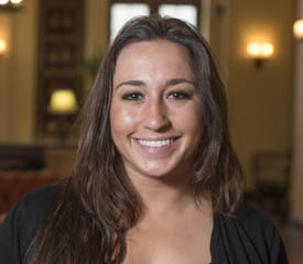 Pictured is Jessica Calzi, a 2014 dance and accounting alumna and staff accountant for Schneider Downs. | Photo by Chris Rolinson