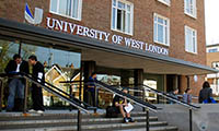 Exterior of University of West London.