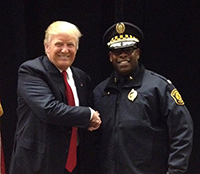 Pictured is Eric Holmes with President Donald Trump. Photo submitted by Holmes.