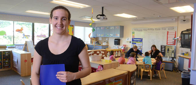 Pictured is education major and Western Pennsylvania School for the Deaf employee, Angel Mahnick. | Photo by Jim Judkis