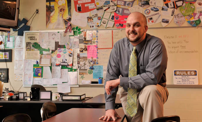 Point Park graduate Gary Smith teaches English at South Fayette High School. | Photo by Jim Judkis