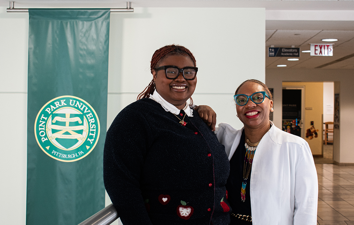 Pictured are Meadow Fuller and Tahirah Walker. Photo by Angelina Caceres '28. 