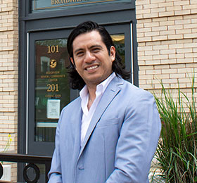 Pictured is M.B.A. alumnus Guillermo Velazquez. Photo by Brandy Richey.