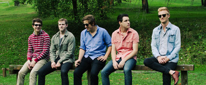 Pictured is the band members of Nevada Color, made up of Point Park SAEM majors. | Photo by Alex Papke
