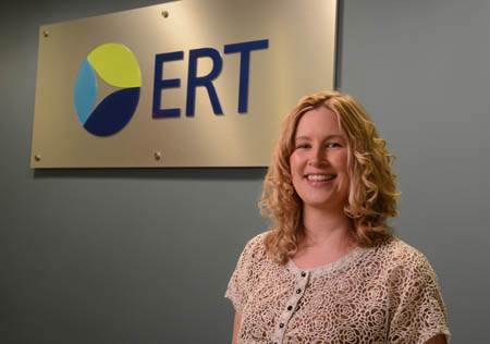 Pictured is 2014 M.B.A. on-site graduate Shannon Gregg, director of sales operations for ERT. | Photo by Jim Judkis 
