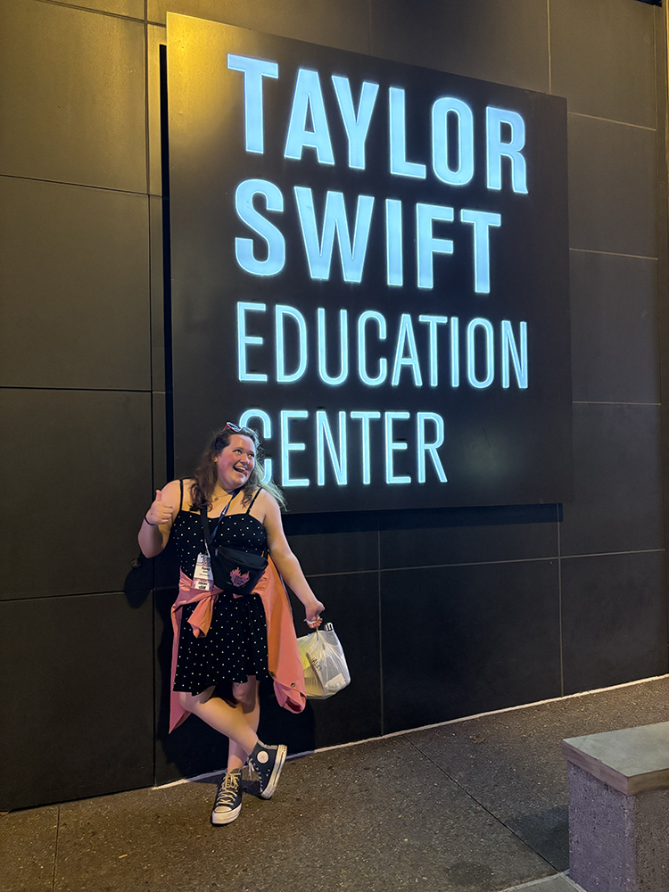 Pictured is Haley Spahr at the Taylor Swift Education Center. Submitted photo.