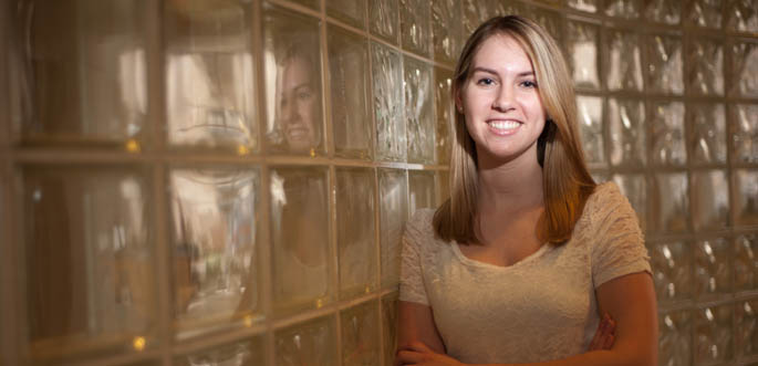 Pictured is School of Communication student Kim Roberts. Photo | Christopher Rolinson