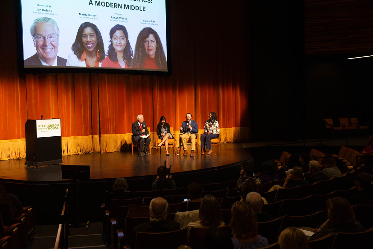 Panelists discuss "Presidential Politics in the Rust Belt and Appalachia."