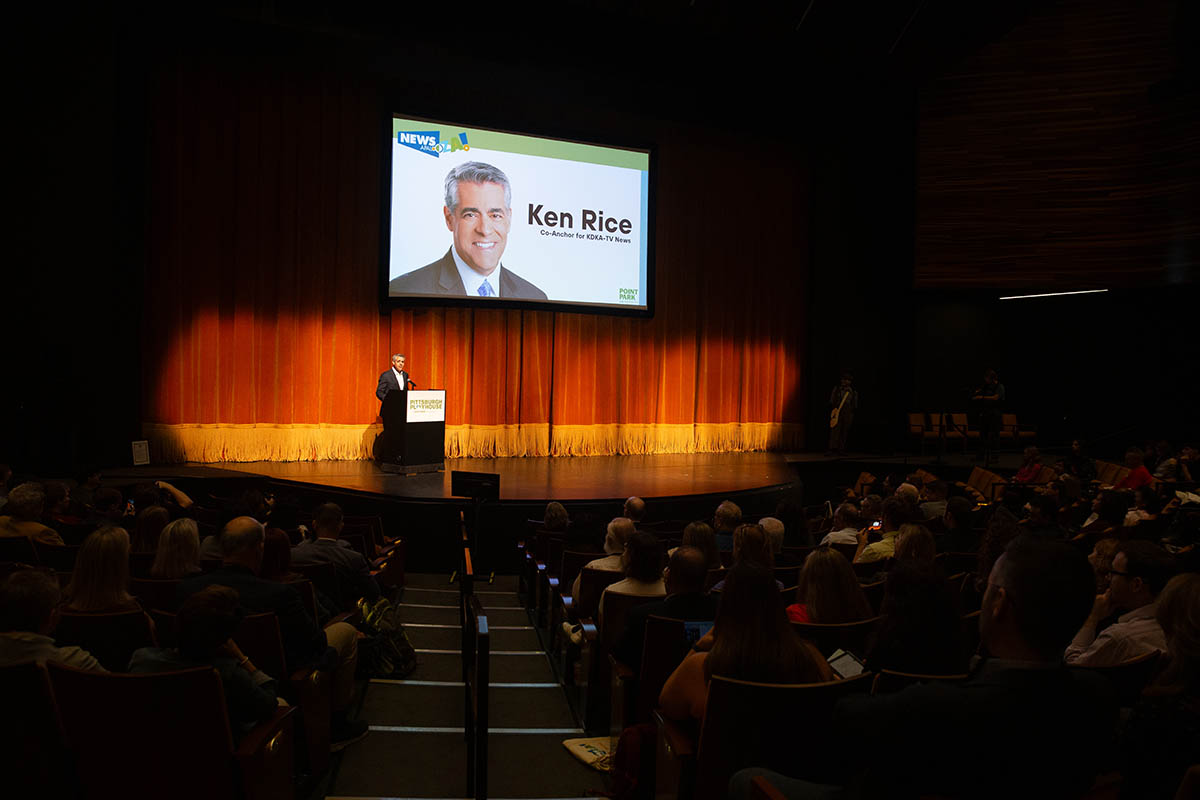 KDKA-TV Anchor Ken Rice introduces Robert Costa. 