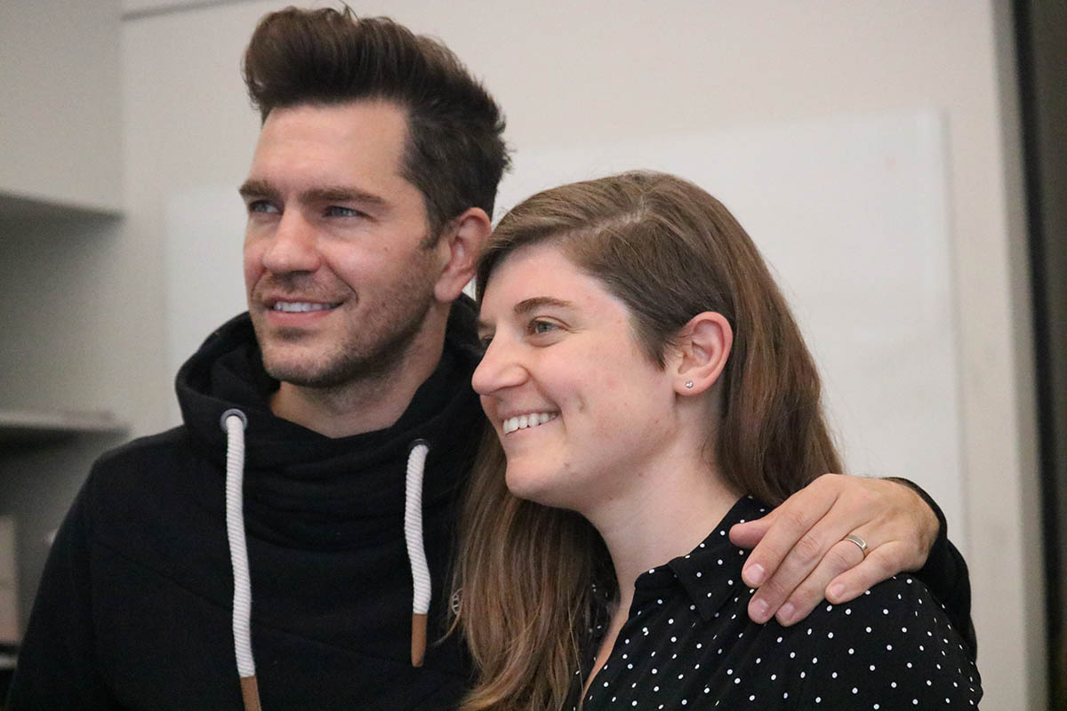 Stacey Federoff with Andy Grammer, singer, songwriter, in the CMI. Submitted photo