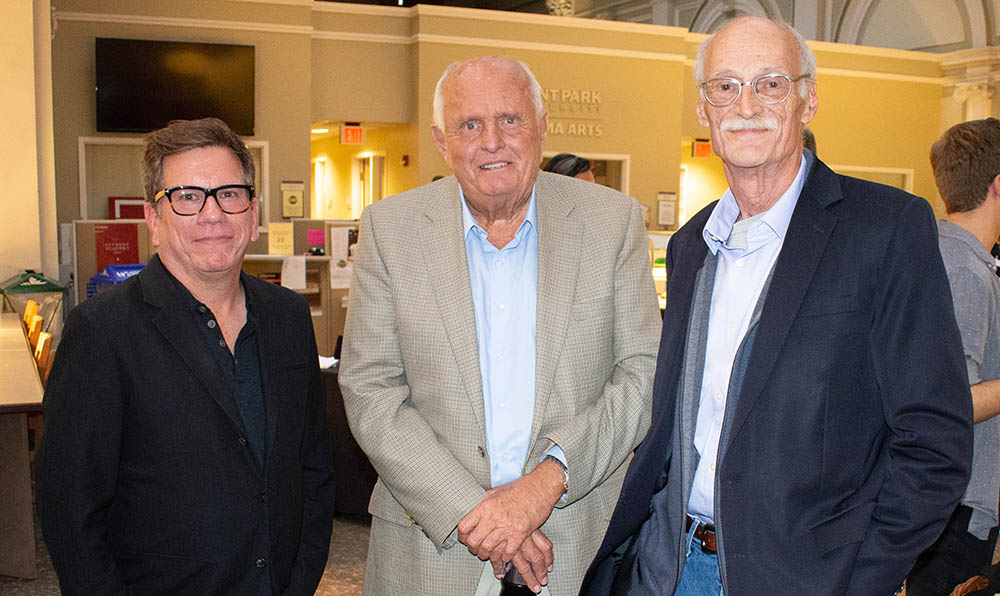 Bob Ducsay, Gray Frederickson and Robert Miller at Point Park University's 2018 Cinema Arts Showcase