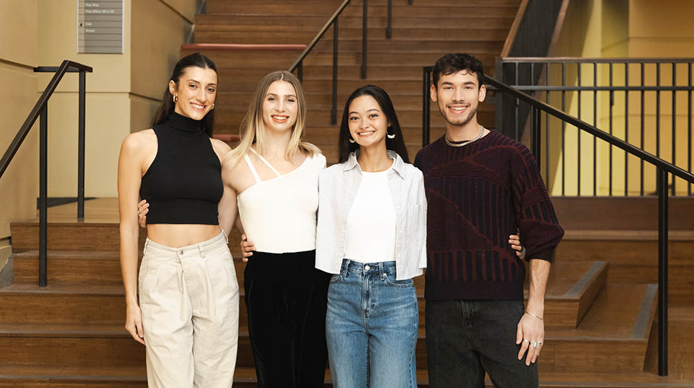 (L-R) Paige Devitt, Callie Hocter, Mia Davis and Kevin Ocampo. Photo | Ethan Stoner