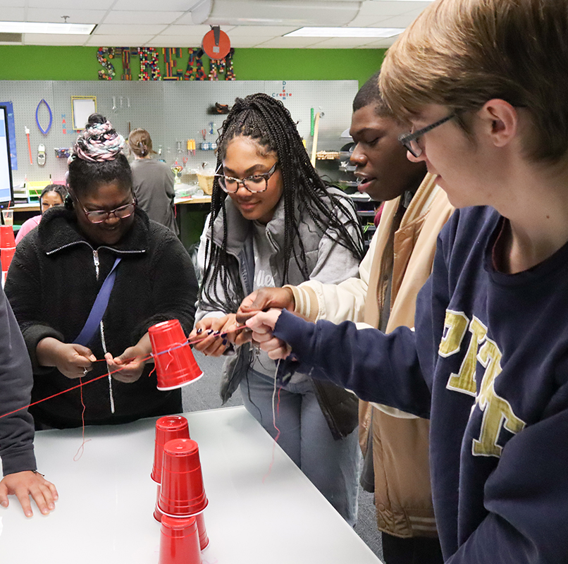 Pictured are students during a Destination Special Education event. Photo by Chloe Humway.