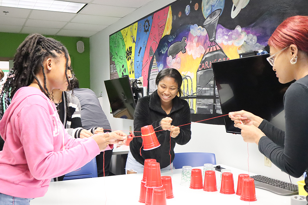 Students participate in a game during a Destination Special Education event. Photo by Chloe Humway.