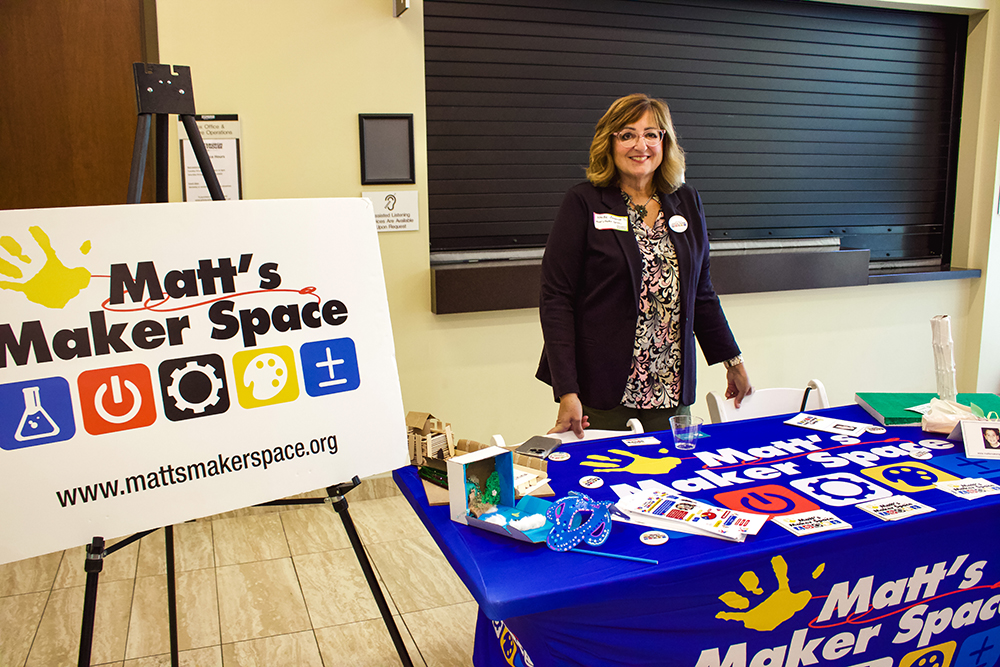 Pictured is Noelle Conover at the Remake Learning assembly. Photo by Nadia Jones.