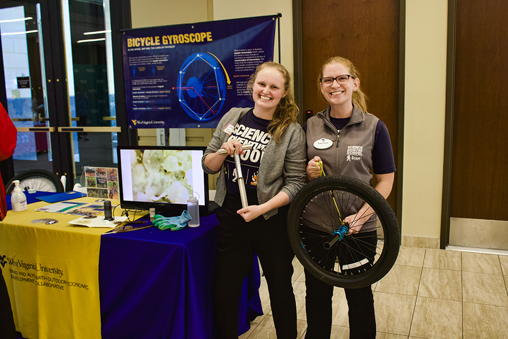 Pictured are staff from the West Virginia University Science Adventure School at the Remake Learning assembly. Photo by Nadia Jones.