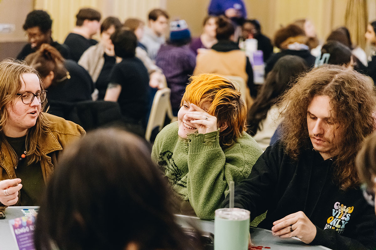 Students play bingo.