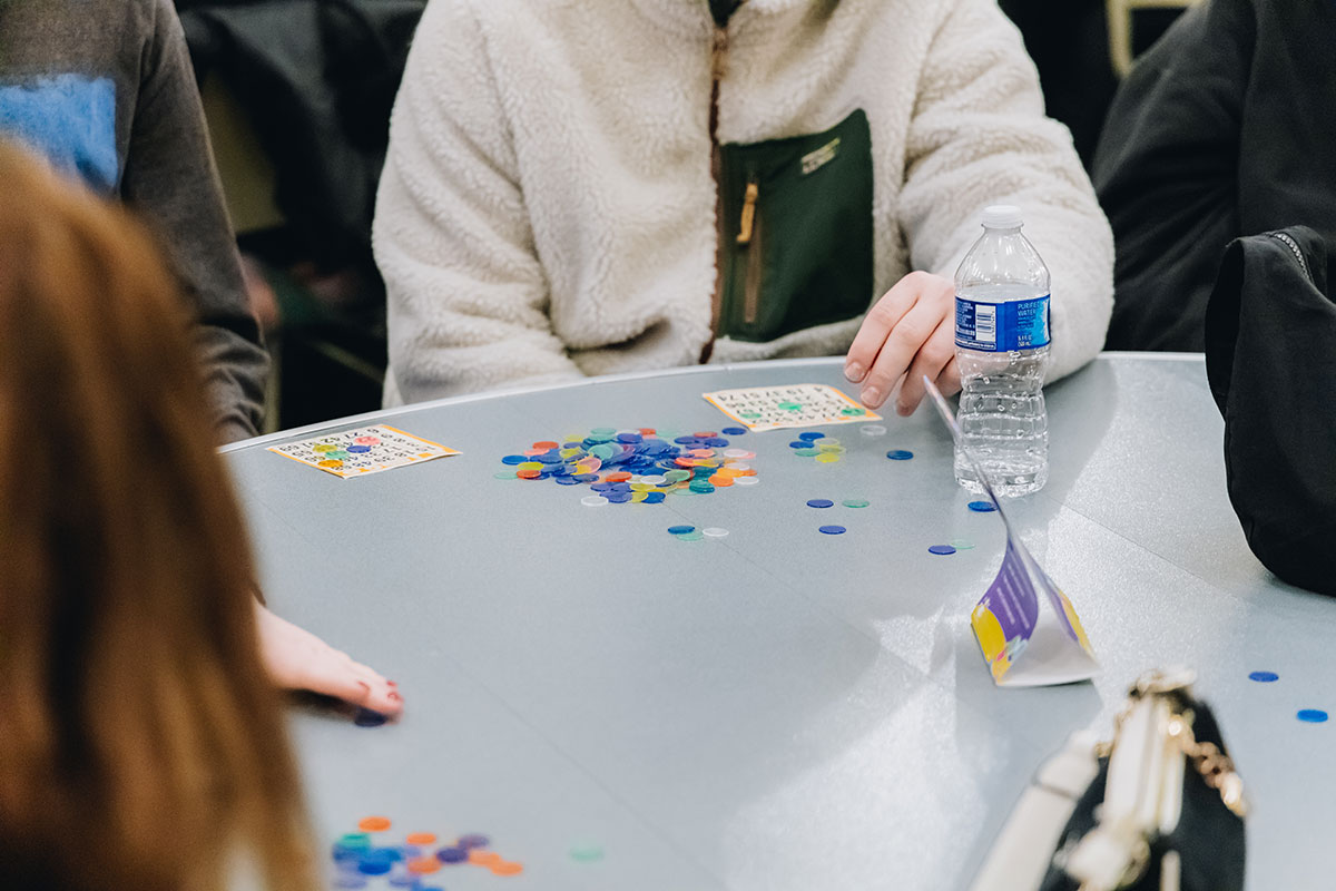 Bingo board.